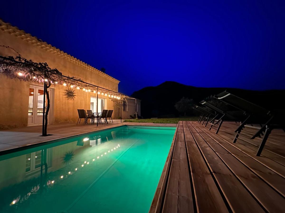 Estive Des Angelettes Piscine Chauffee Sauna Saint-Ferréol-Trente Exterior foto